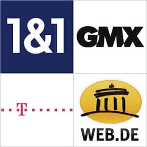 gmx, 1&1, t-online, web.de